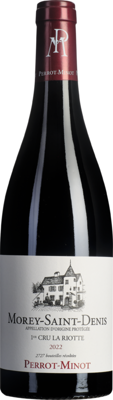 Domaine Perrot-Minot Morey-Saint-Denis La Riotte Premier Cru 2022  Front Bottle Shot