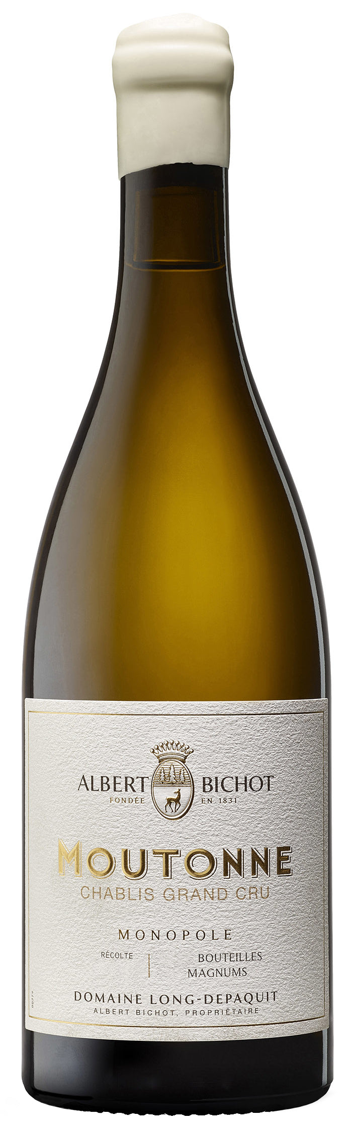 Albert Bichot Chablis Moutonne Grand Cru Domaine Long-Depaquit Monopole 2022  Front Bottle Shot
