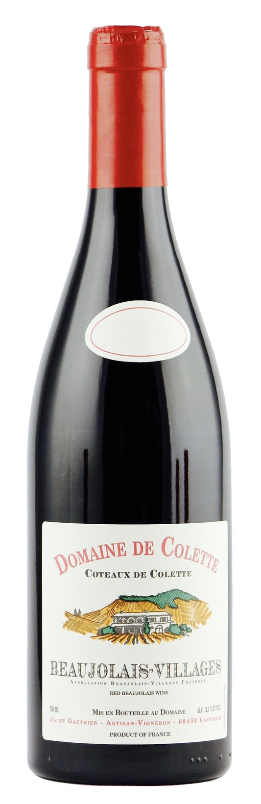 Domaine de Colette Beaujolais Villages Coteaux de Colette 2023  Front Bottle Shot