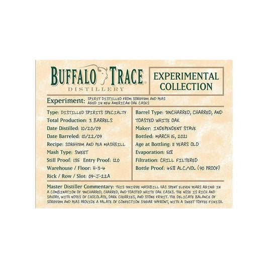 Buffalo Trace Experimental Collection 2021 Release Baijiu Style Spirit Whiskey 375ml