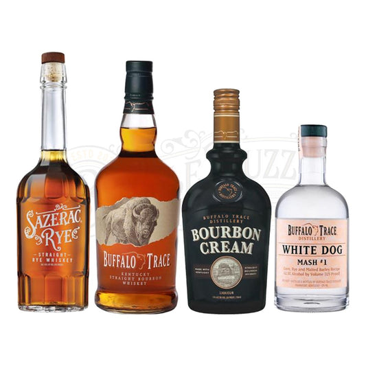 Buffalo Trace Bourbon, Sazerac Rye, Bourbon Cream & White Dog Mash #1 Bundle