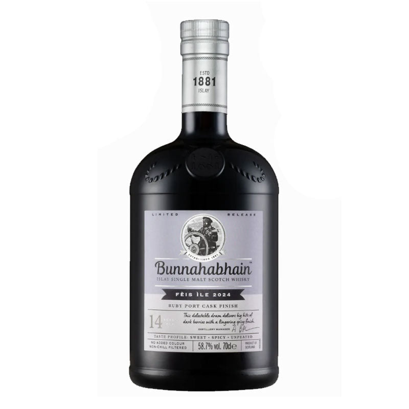 Bunnahabhain 14 Year Feis Ile 2024 Ruby Port Cask Scotch Whiskey 750ml
