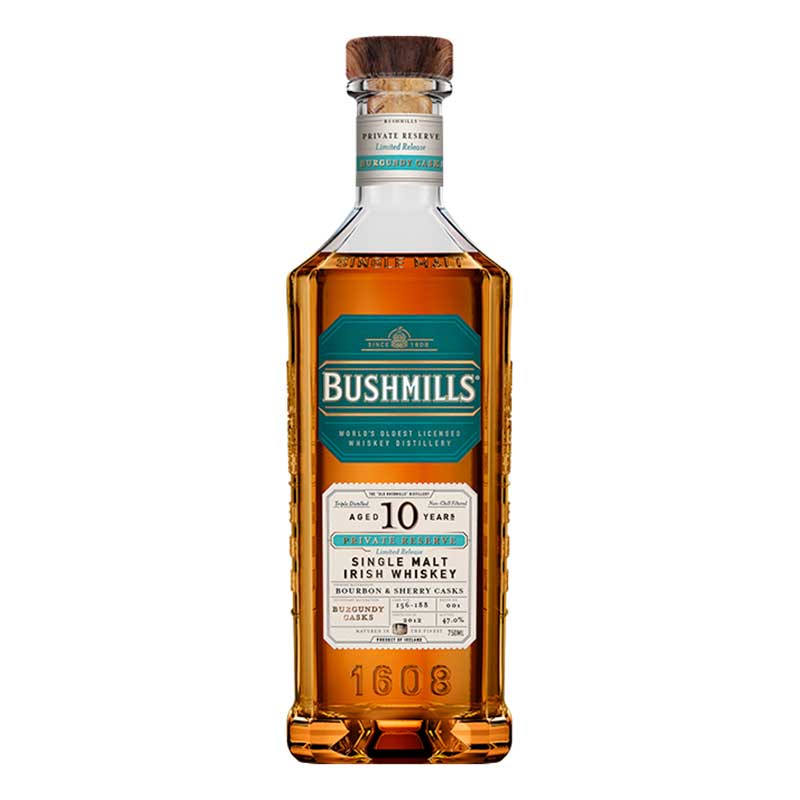 Bushmills 10 Year Private Reserve Burgundy Cask Irish Whisky 750ml
