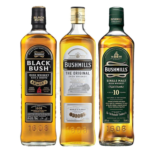 Bushmills Irish Whiskey, 10 Year & Black Bush Bundle