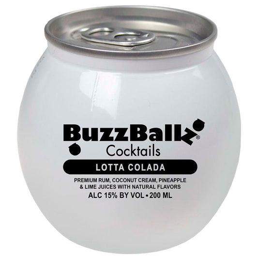 BuzzBallz Lotta Colada Cocktails Full Case 24/200ml