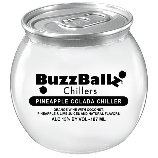 BuzzBallz Pineapple Colada Chillers Full Case 24/187ml