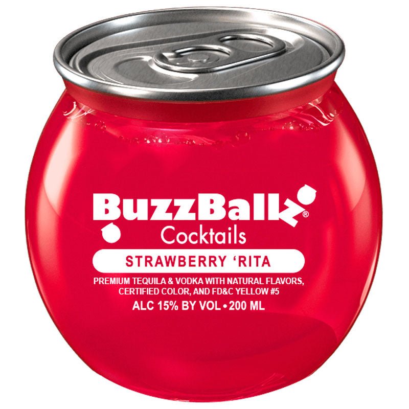 BuzzBallz Strawberry Rita Cocktails Full Case 24/200ml