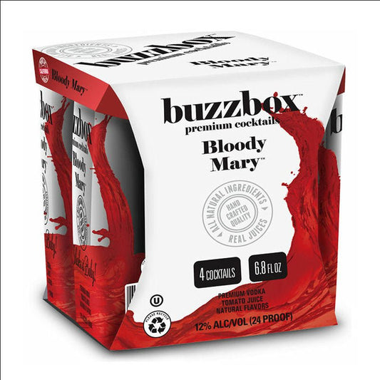 Buzzbox Bloody Mary Cocktails 4/200ml