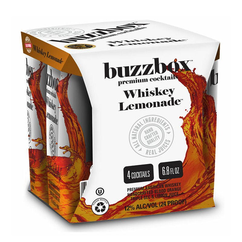 Buzzbox Whiskey Lemonade Cocktails 4/200ml