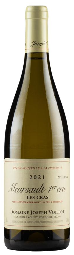 Domaine Joseph Voillot Meursault Les Cras Premier Cru 2021  Front Bottle Shot