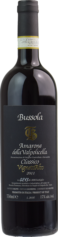 Bussola TB Vigneto Alto Amarone della Valpolicella Classico 2011  Front Bottle Shot