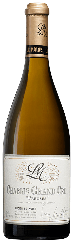 Lucien Le Moine Chablis Les Preuses Grand Cru 2022  Front Bottle Shot