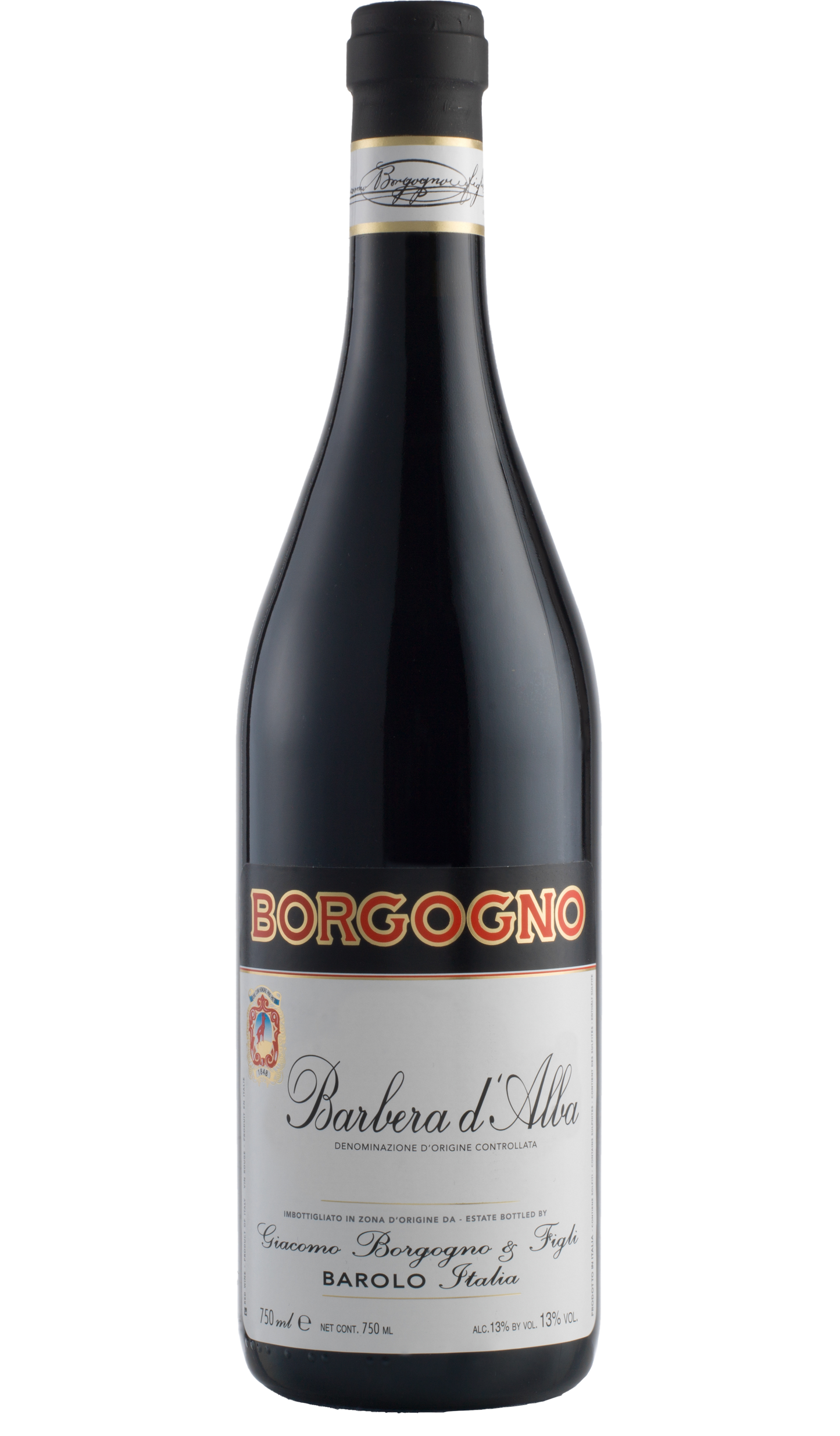 Borgogno Barbera d'Alba 2022  Front Bottle Shot