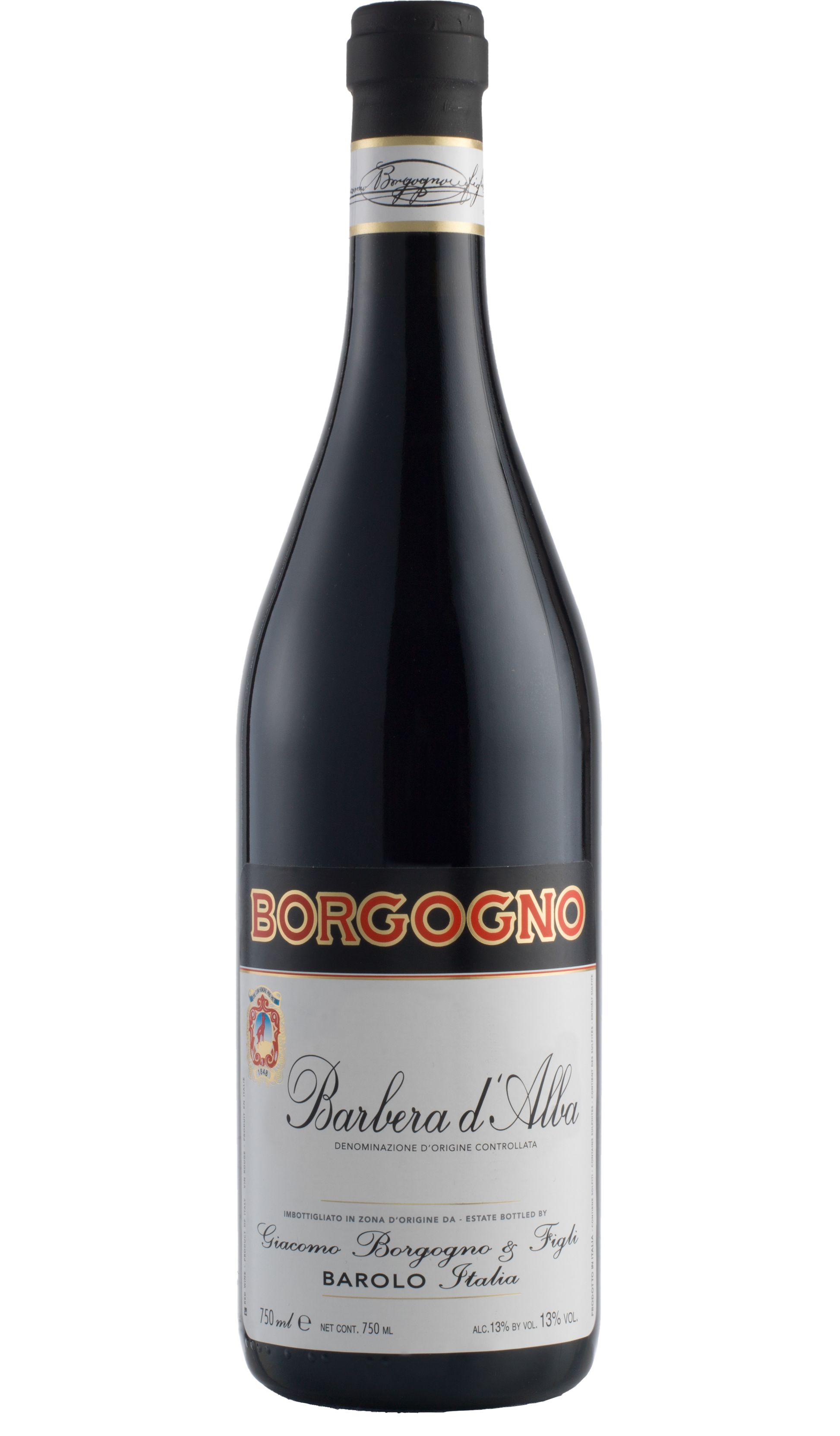 Borgogno Barbera d'Alba 2022  Front Bottle Shot