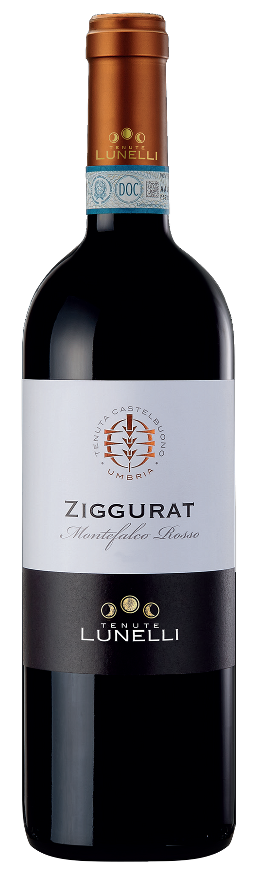 Lunelli Ziggurat Montefalco Rosso 2019  Front Bottle Shot