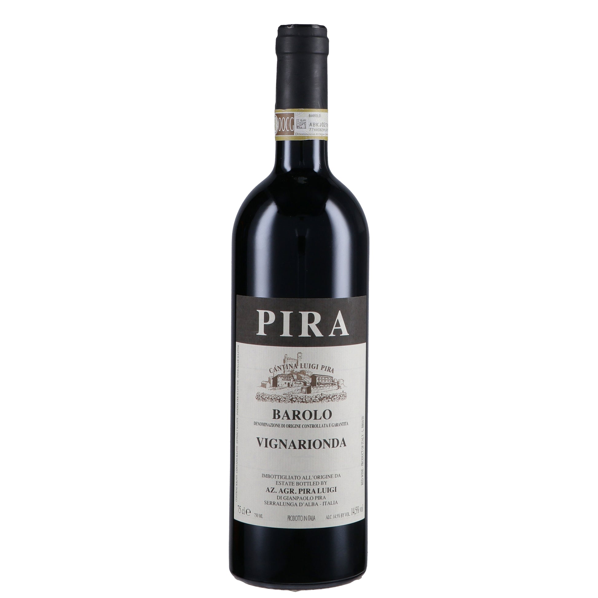 Luigi Pira Barolo Vigna Rionda 2018  Front Bottle Shot