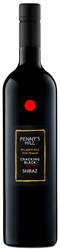 Penny's Hill Cracking Black Shiraz 2021  Front Bottle Shot