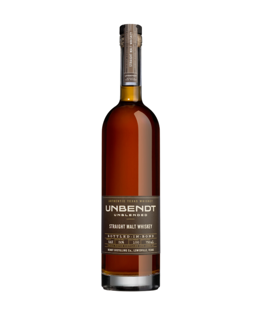 UNBENDT TEXAS BOTTLE IN BOTTLE STRAIGHT MALT WHISKEY 750 ML