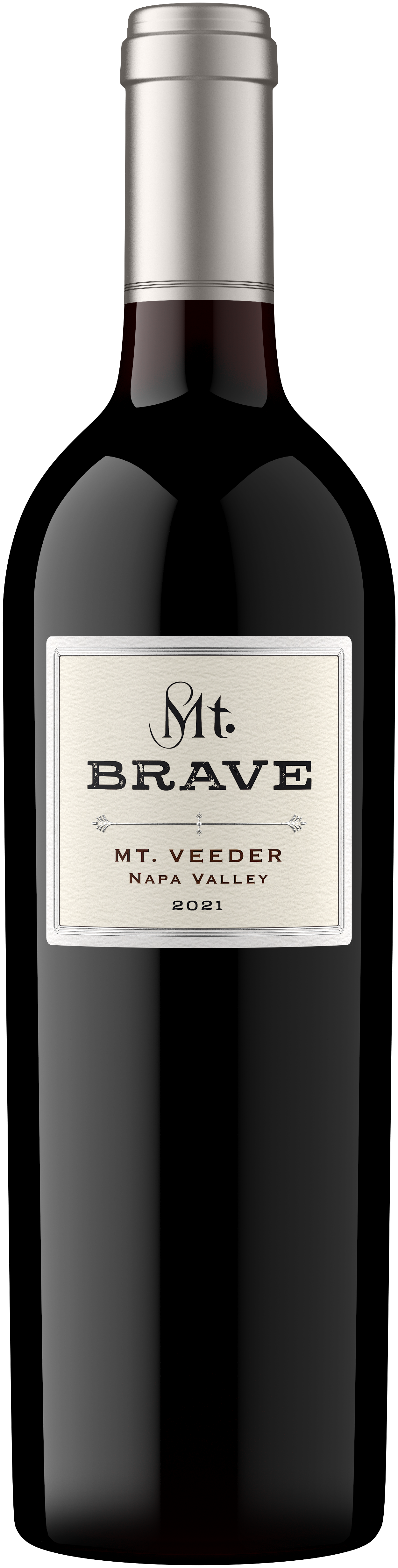 Mt. Brave Merlot 2021  Front Bottle Shot