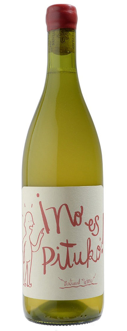 Echeverria No Es Pituko Natural Wine Chardonnay 2022  Front Bottle Shot