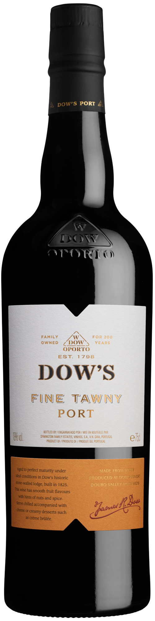 Dow's Fine Tawny Port  Front Bottle Shot
