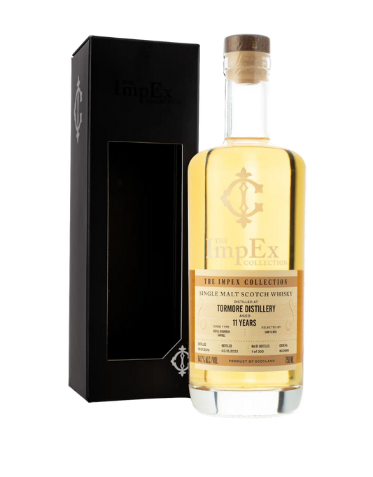 THE IMPEX COLLECTION 2010 11 YEAR OLD TORMORE SINGLE CASK #800985 750 ML