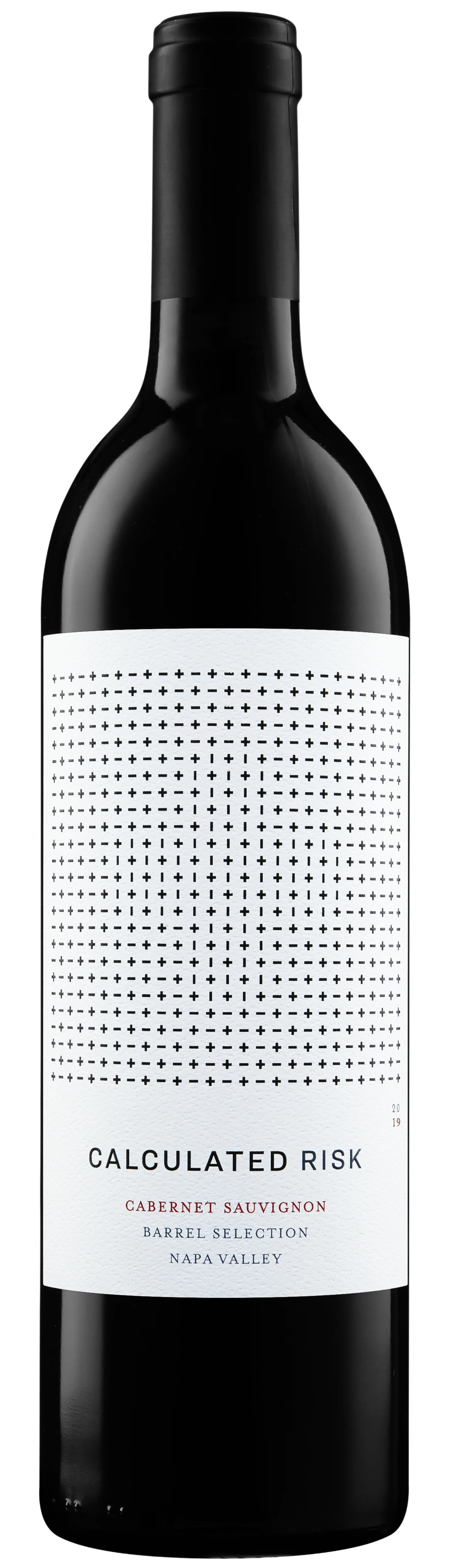 Calculated Risk Barrel Selection Cabernet Sauvignon 2019  Front Bottle Shot