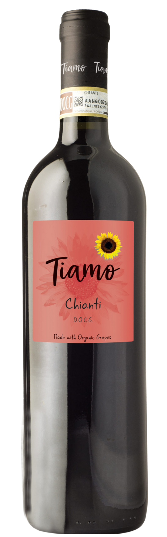 Tiamo Organic Chianti 2023  Front Bottle Shot
