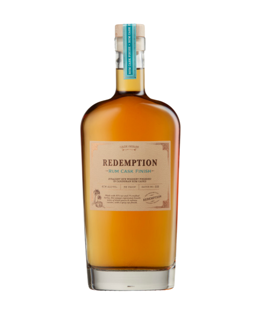 REDEMPTION RUM CASK FINISHED STRAIGHT RYE WHISKEY 750 ML