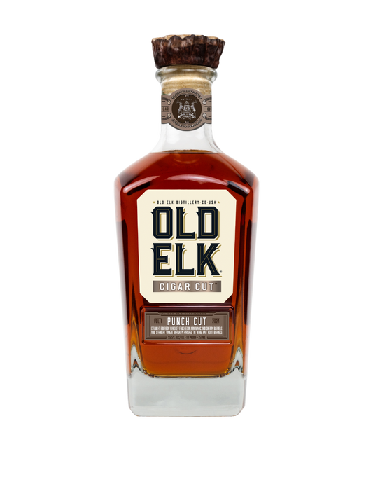 OLD ELK CIGAR CUT PUNCH CUT STRAIGHT BOURBON WHISKEY 750 ML