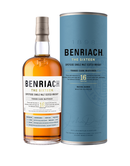 BENRIACH THE SIXTEEN SPEYSIDE SINGLE MALT SCOTCH WHISKY 750 ML