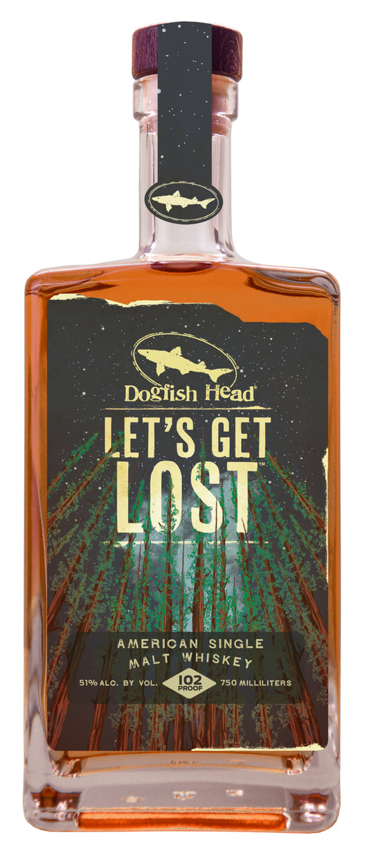 DOGFISH HEAD SPIRITS LET'S GET LOST SINGLE MALT WHISKEY 750 ML