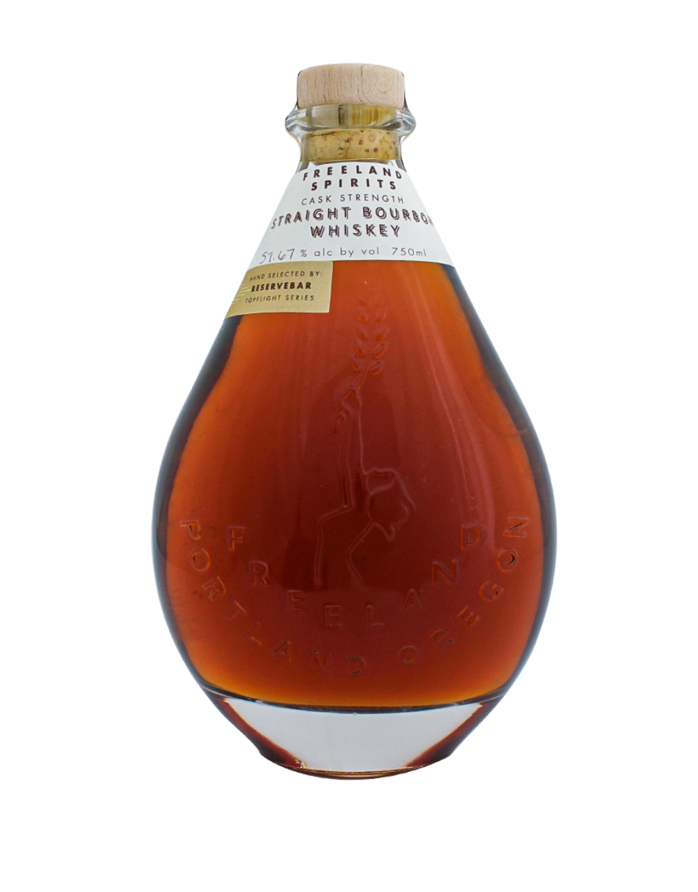 FREELAND SPIRITS CASK STRENGTH STRAIGHT BOURBON WHISKEY S1B55 750 ML