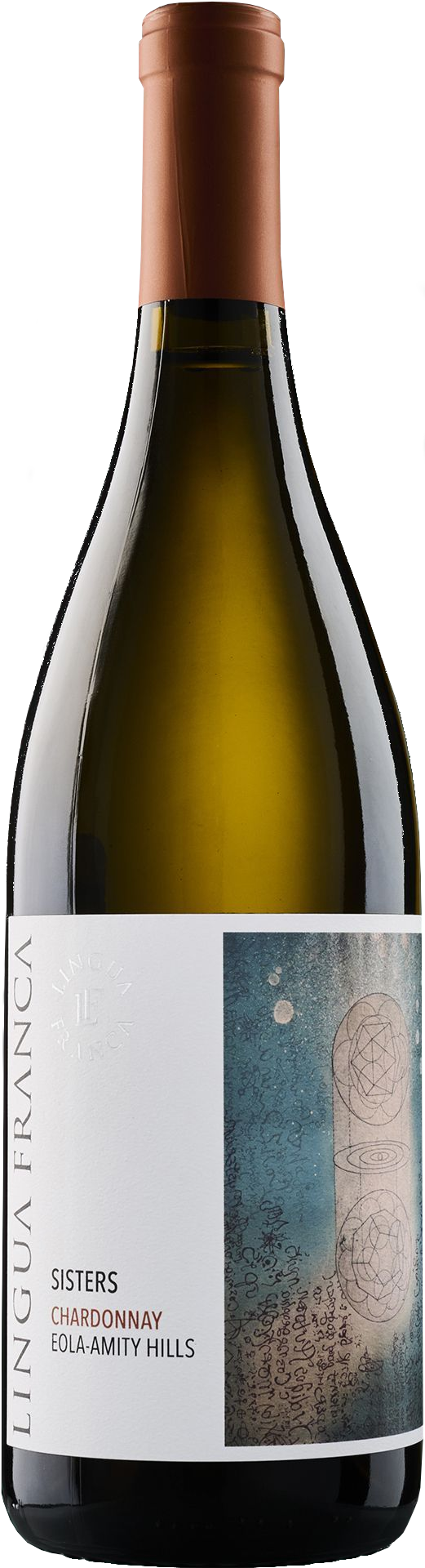 Lingua Franca Sisters Chardonnay 2022  Front Bottle Shot