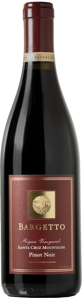 Bargetto Regan Vineyard Reserve Pinot Noir 2022  Front Bottle Shot