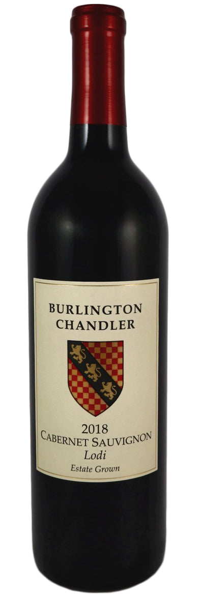 Burlington Chandler Estate Cabernet Sauvignon 2018  Front Bottle Shot