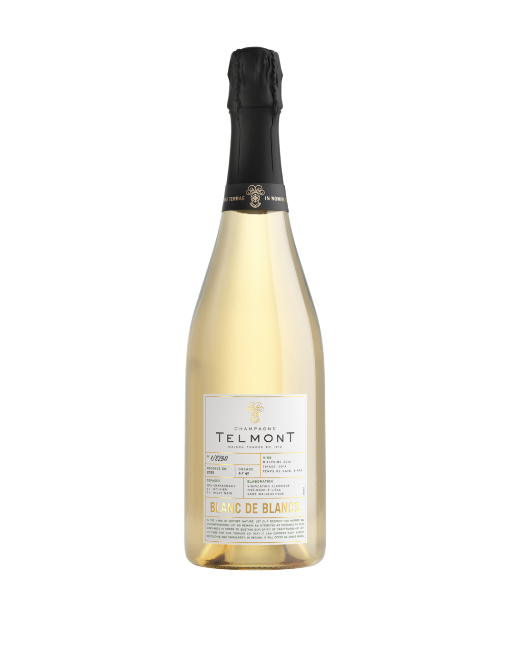 TELMONT CHAMPAGNE BLANC DE BLANCS 2013 750 ML