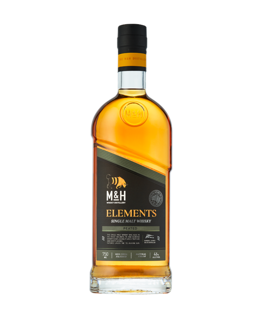 M&H ELEMENTS PEATED WHISKY 750 ML
