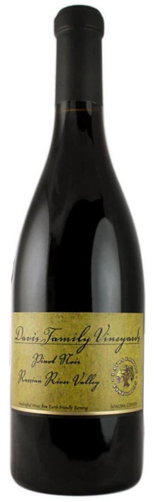 Davis Family Vineyards Russian River Pinot Noir 2021  Front Bottle Shot