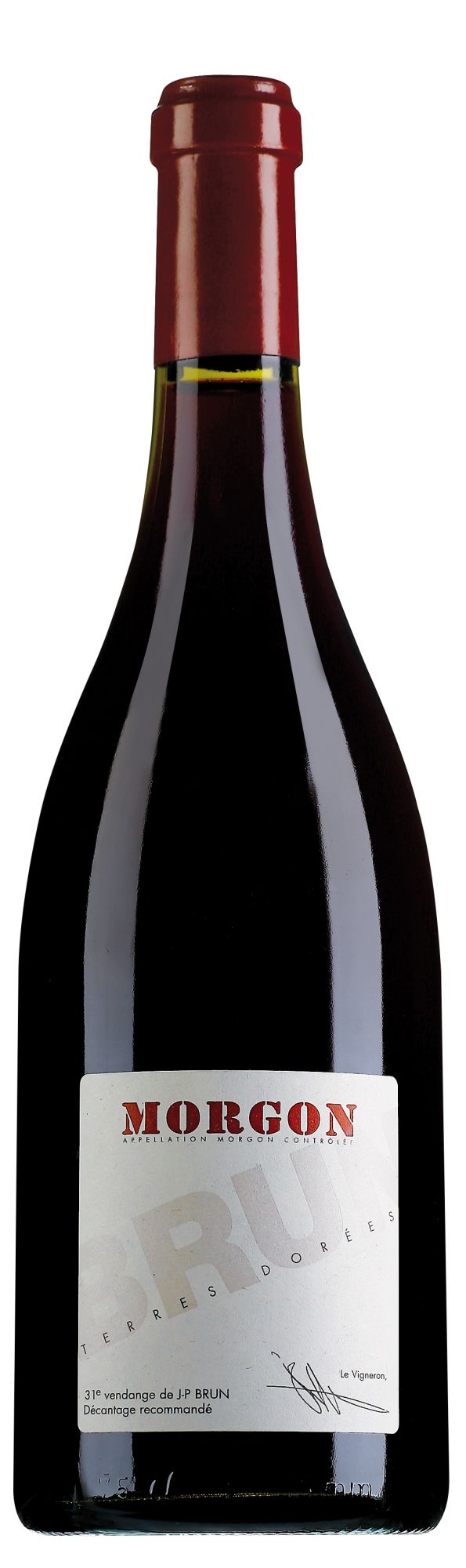 Jean-Paul Brun Domaine des Terres Dorees Morgon 2021  Front Bottle Shot