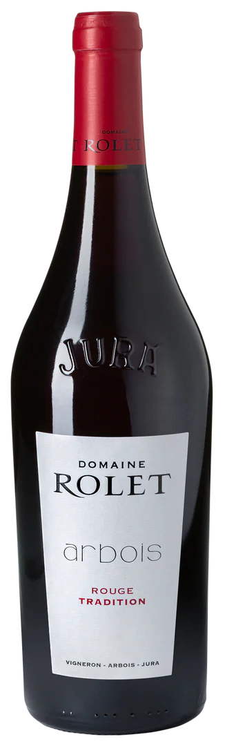 Domaine Rolet Arbois Rouge Tradition 2022  Front Bottle Shot
