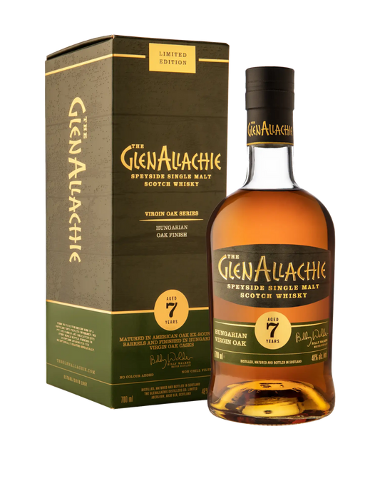 GLENALLACHIE 7 YEAR OLD HUNGARIAN VIRGIN OAK SCOTCH 700 ML