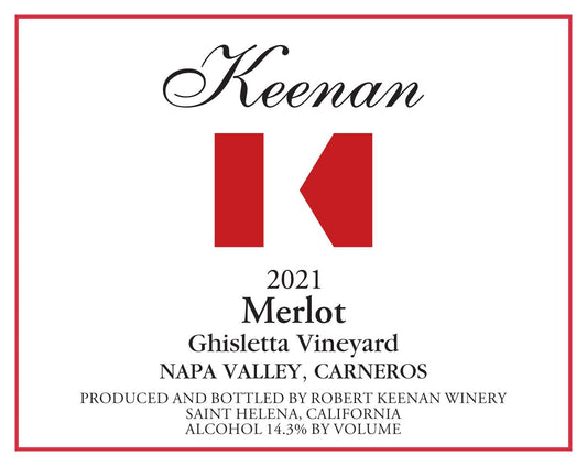 Keenan Napa Valley Merlot (375ML half-bottle) 2021