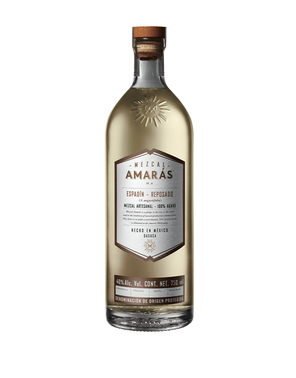 MEZCAL AMARÁS ESPADÍN REPOSADO 200 ML