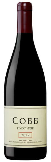 Cobb Wines Sonoma Coast Pinot Noir 2022  Front Bottle Shot