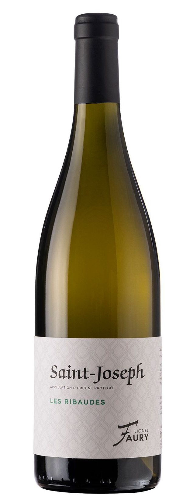 Lionel Faury Saint Joseph Les Ribaudes Blanc 2022  Front Bottle Shot