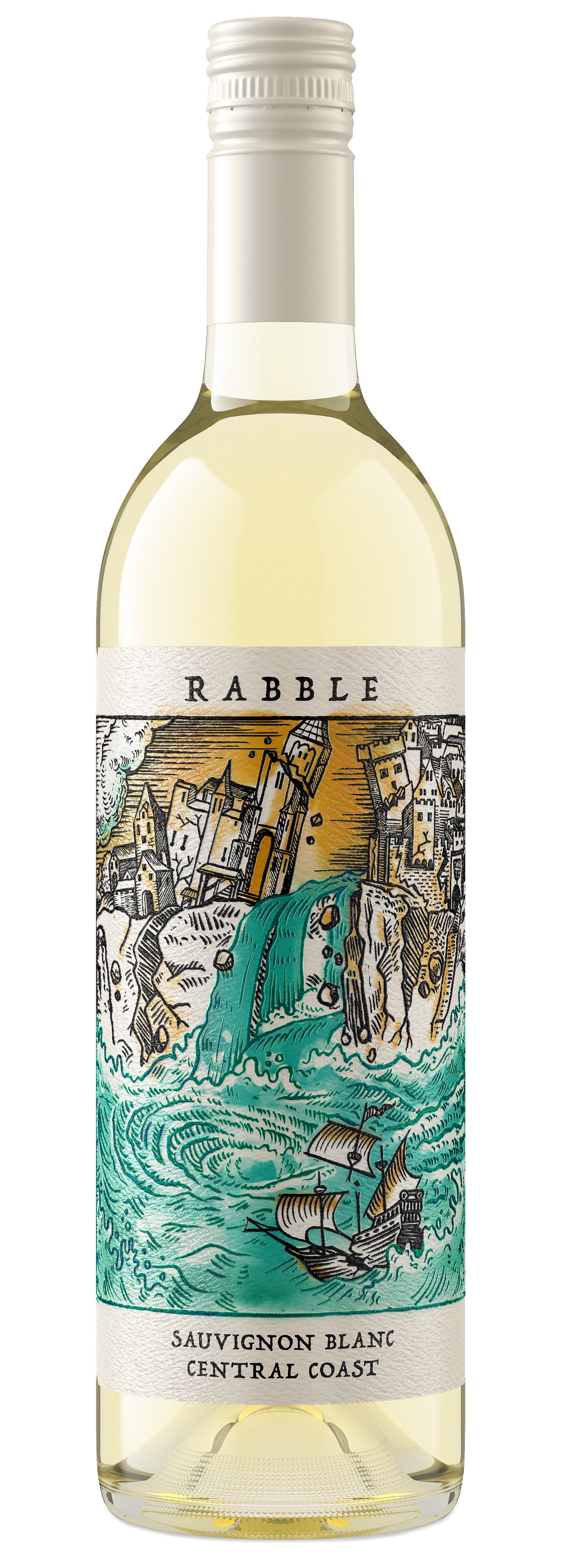 Rabble Sauvignon Blanc 2023  Front Bottle Shot