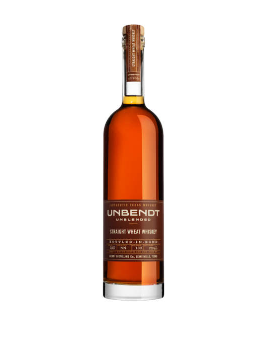 UNBENDT BOTTLED IN BOND TEXAS STRAIGHT WHEAT WHISKEY 750 ML