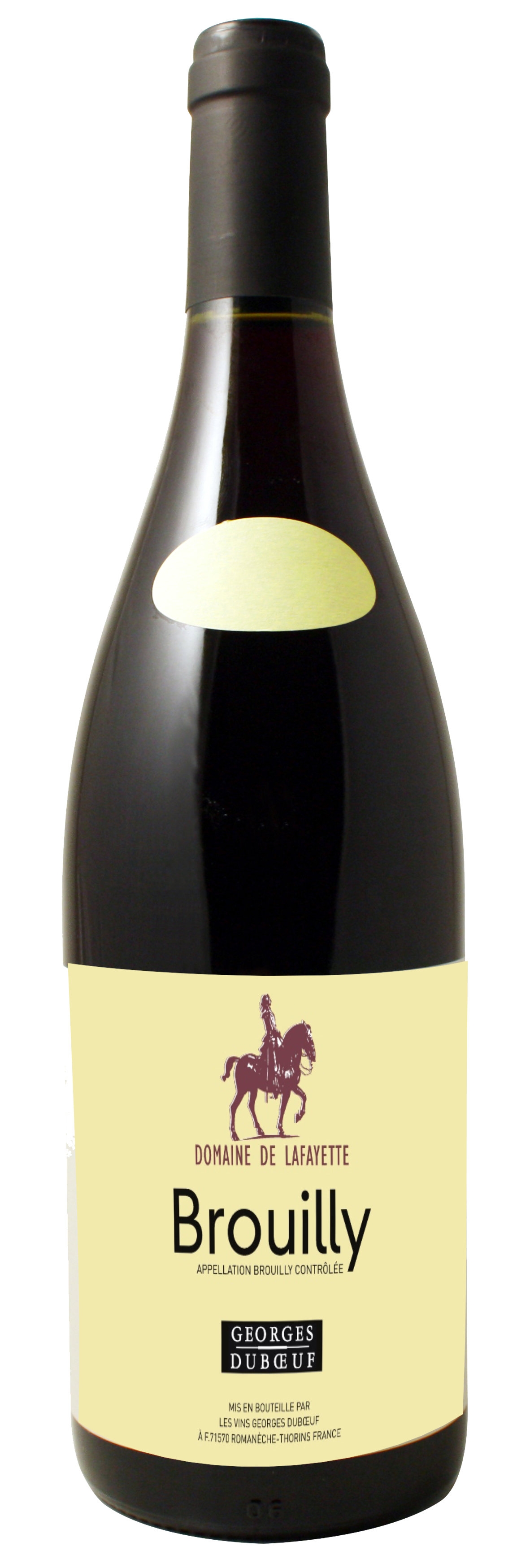 Duboeuf Brouilly Domaine de Lafayette 2019  Front Bottle Shot