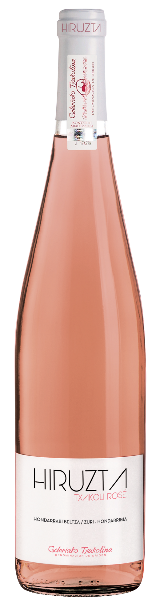 Hiruzta Txakoli Rosado 2023  Front Bottle Shot